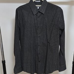 Men's Black Patterned Shirt